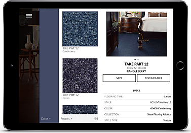 Wayne's Flooring - Floorvana blog - app product view